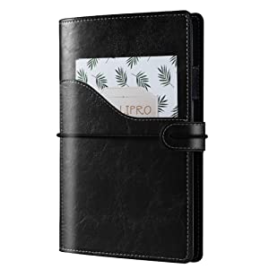 Removable loose-leaf binder.
Pen loop suitable for most of the pen.