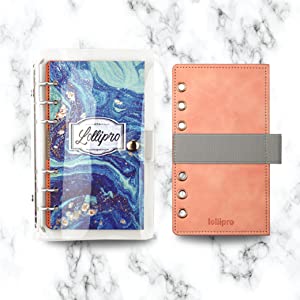 Waterproof clear soft-touch PVC binder
Refillable pen loop: suitable for most of the pen with elastic band.