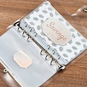 Package Include:
1 × Clear Budget Binder ; 
8× PVC Pockets/Envelopes ;
8 × Cash Breakdown Cards ;
12 × Label Stickers ;